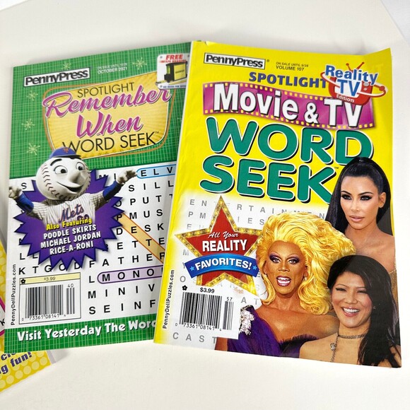 Penny Press Word Seek Lot of 4 - Picture 3 of 10